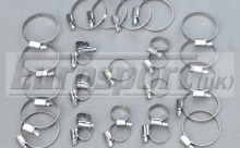 Cooling Hose Clip Set - Stainless Steel